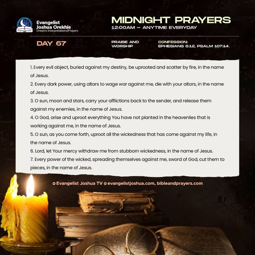 Day 67 : Midnight Prayers With Bible Verses