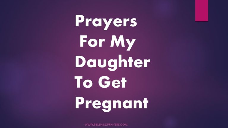 Prayers For My Daughter To Get Pregnant-Bibleandprayers.com