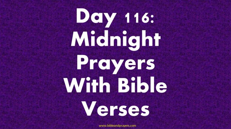 Day 116: Midnight Prayers With Bible Verses