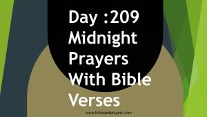 Day 209: Midnight Prayers With Bible Verses