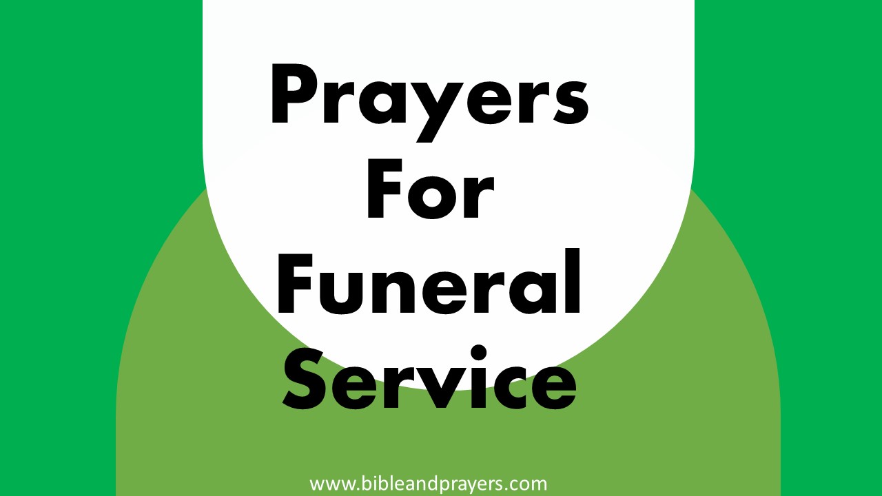 Prayers For Funeral Service 