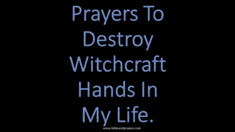 <strong>Prayers To Destroy Witchcraft Hands In My Life.</strong>