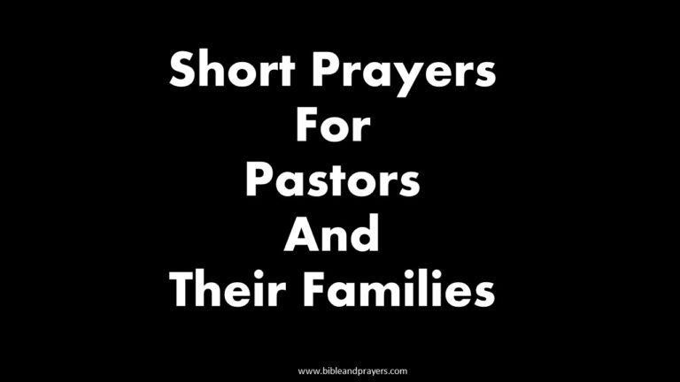 <strong>Short Prayers For Pastors And Their Families</strong>