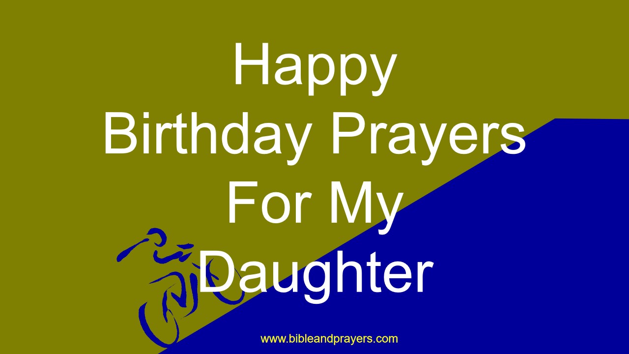 Happy Birthday Prayers For My Daughter
