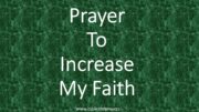 Prayer To Increase My Faith