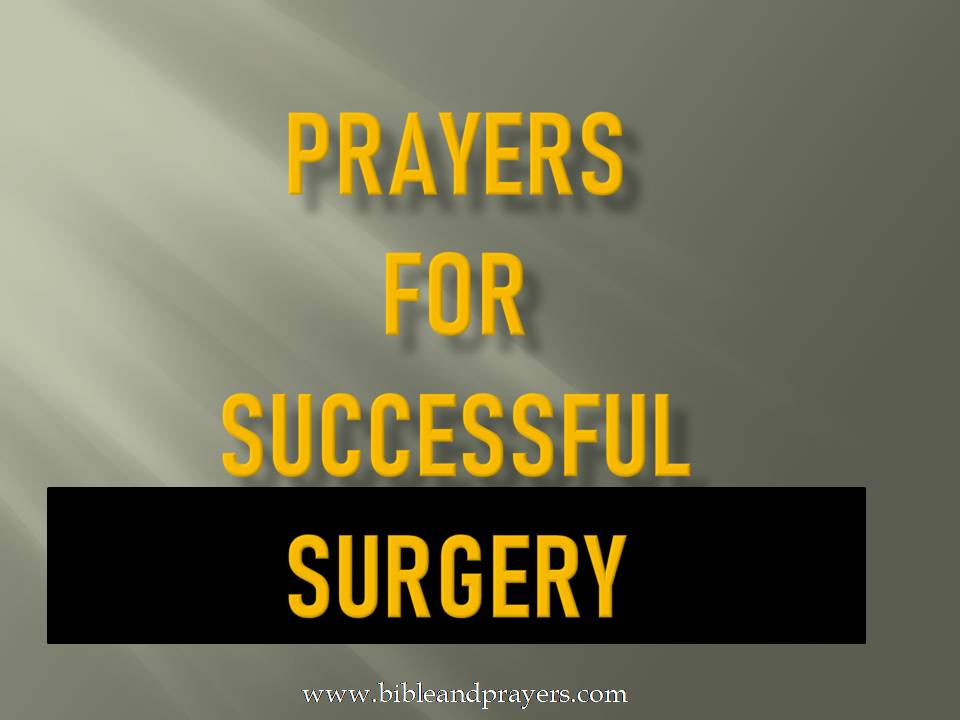 Prayers For Successful Surgery