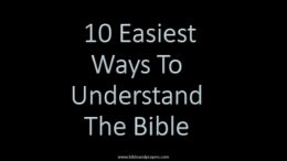 10 Easiest Ways To Understand The Bible