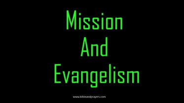 Mission And Evangelism