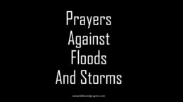 Prayers Against Floods And Storms