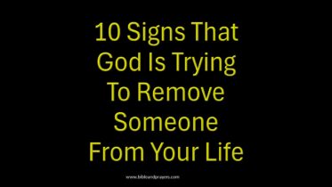 10 Signs That God Is Trying To Remove Someone From Your Life