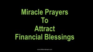 Miracle Prayers To Attract Financial Blessings