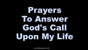 Prayers To Answer God's Call Upon My Life