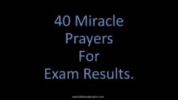 40 Miracle Prayers For Exam Results.