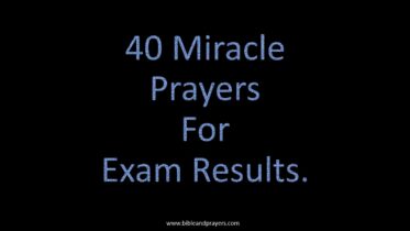 40 Miracle Prayers For Exam Results.