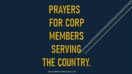 Prayers For Corp Members Serving The Country.