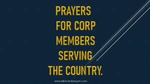 Prayers For Corp Members Serving The Country.