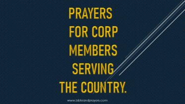 Prayers For Corp Members Serving The Country.