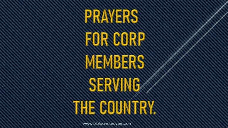 Prayers For Corp Members Serving The Country.