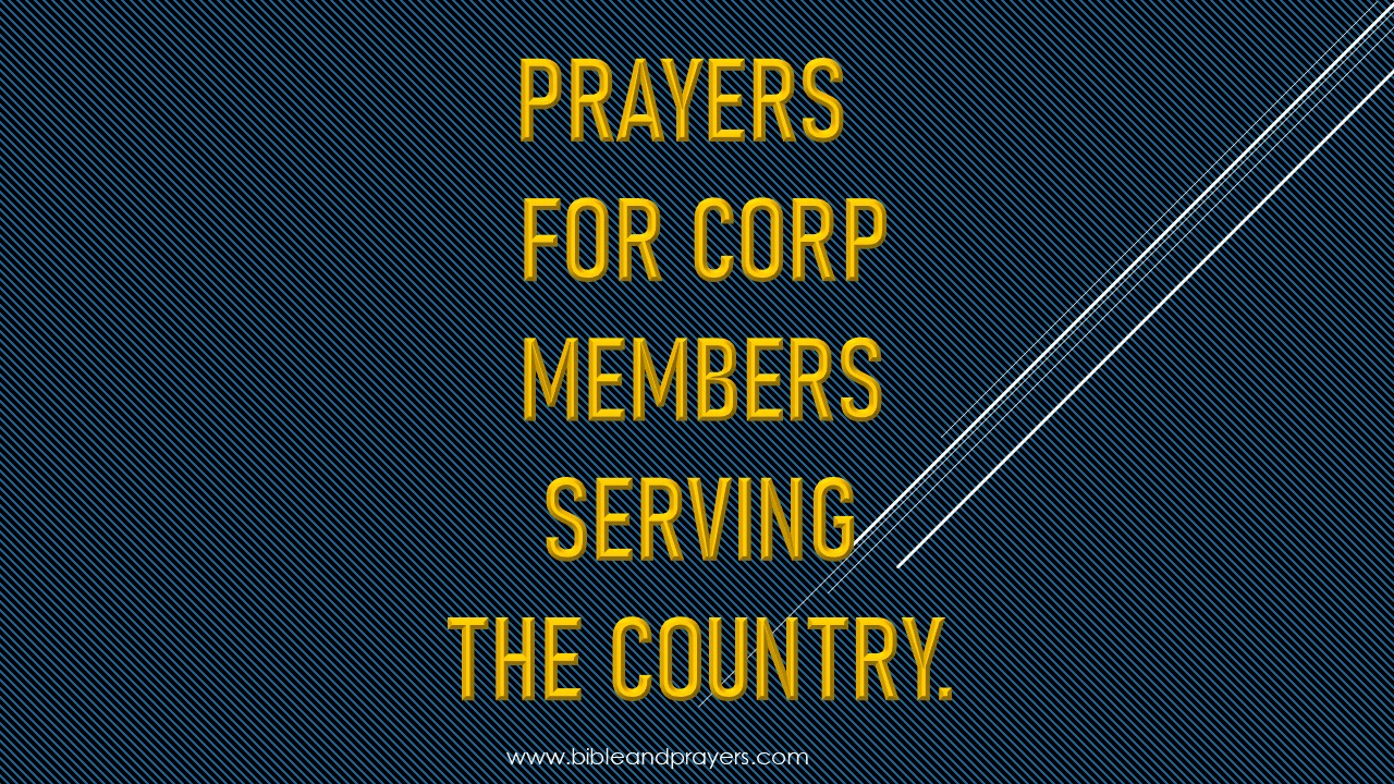 Prayers For Corp Members Serving The Country-Bibleandprayers.com