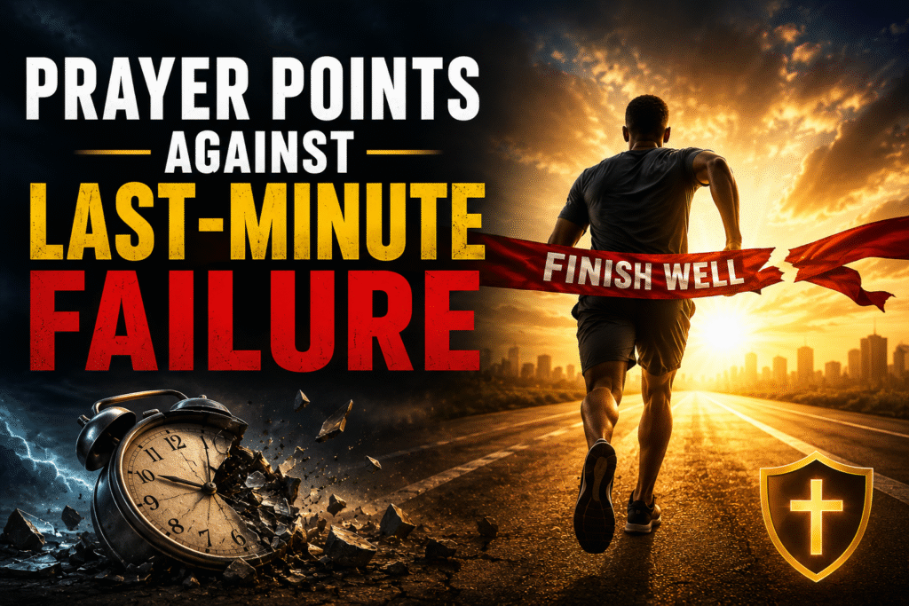 Prayer Points Against Failure at the Edge of Breakthrough