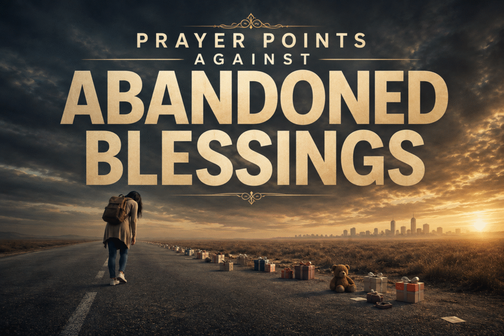 Prayer points Against Giving Up on Your Blessings