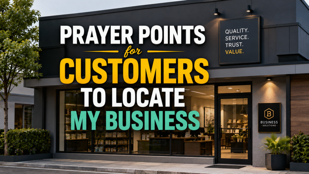 Prayer Points for Business Visibility