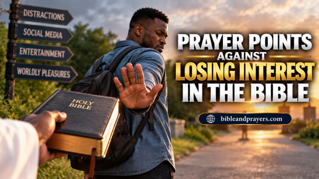 Prayer Points When You Don’t Feel Like Reading the Bible