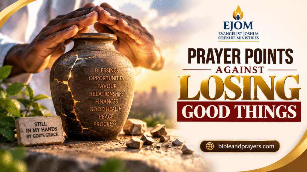 Prayer Points Against Losing Valuable Possessions