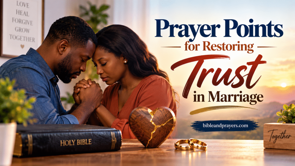 Prayer Points for Rebuilding a Broken Marriage