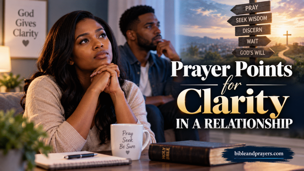 Prayer Points for Confirmation in a Relationship