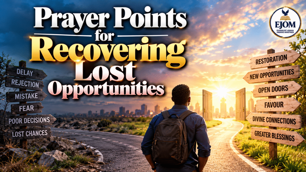 Prayer Points for Restoration of Lost Opportunities