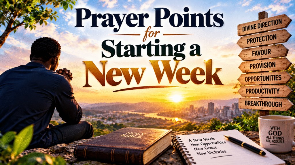 Prayer Points to Dedicate Your Week to God