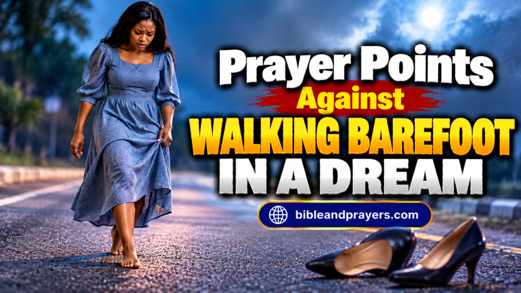 Prayer Points Against Walking Barefoot in Public in a Dream