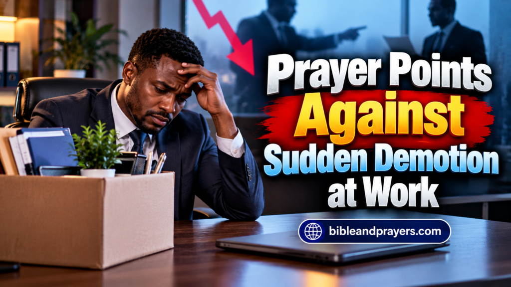 Prayer Points Against Being Removed from a Leadership Position