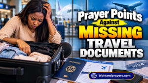 Prayer Points Against Losing Important Travel Documents
