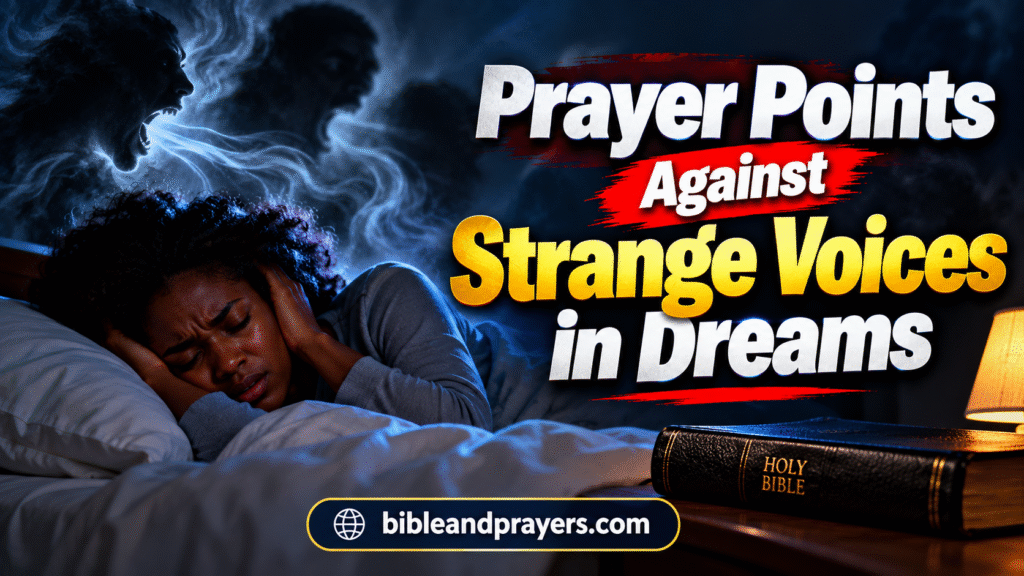 Prayer Points Against Hearing Evil Voices in Dreams